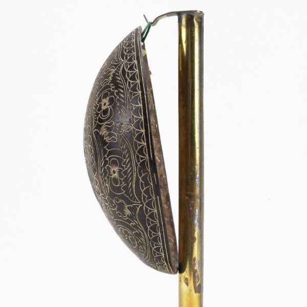 noix de coco gravée travail de bagnard - artcession