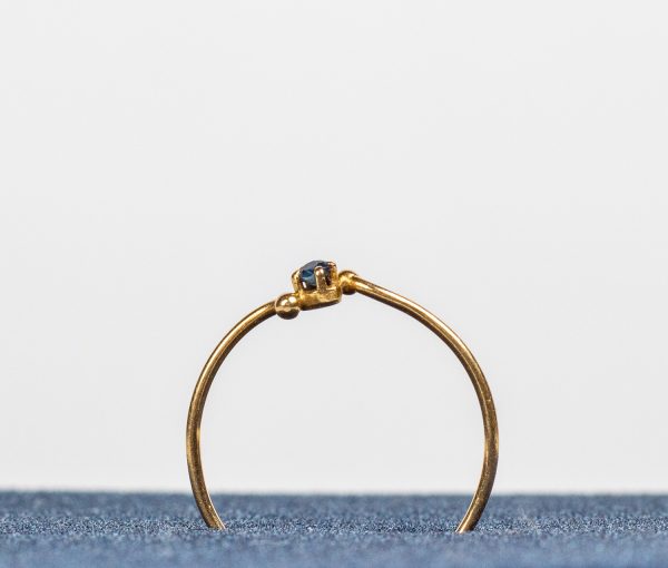 Artcession-bague or et saphir