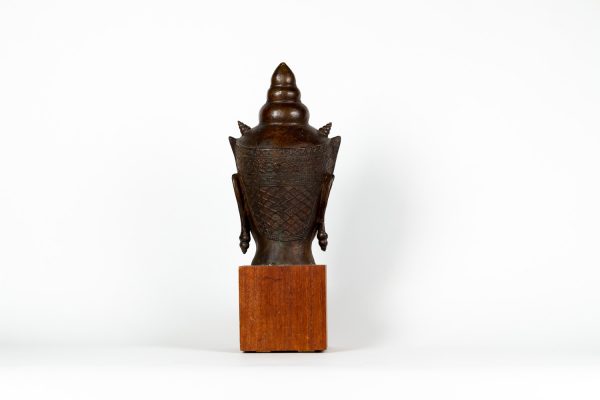 Artcession - tete bronze divinité thaïlandaise