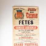 Artcession affiche vintage fêtes Chinon 1912