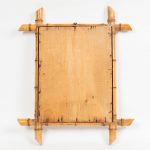 Artcession-Glace miroir vintage bambou