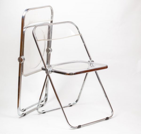 Artcession-Paire de chaises PLIA GIANCARLO Piretti pour Castelli, design, vintage