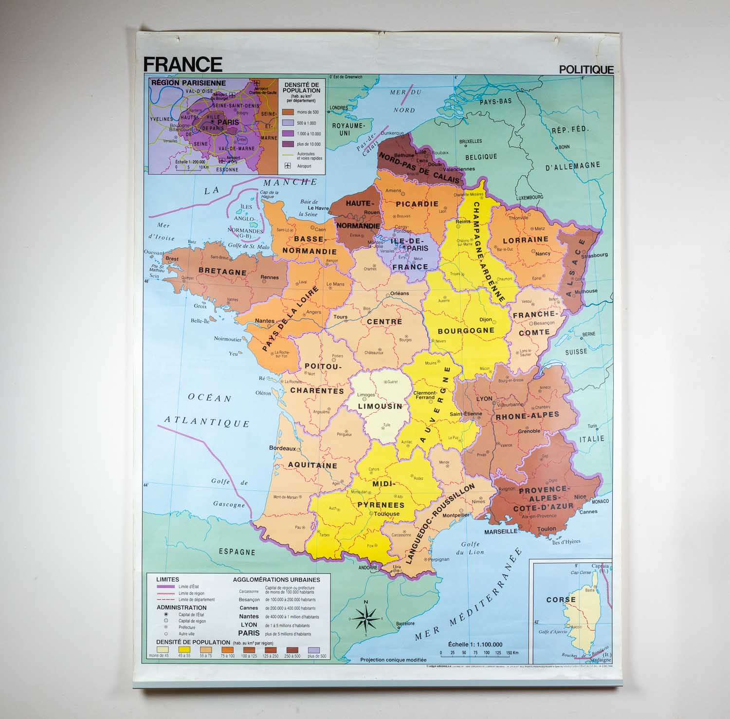 Carte éducative -  France
