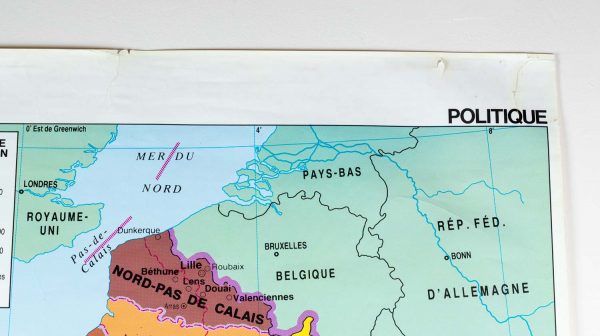 Artcession-Carte scolaire vintage France