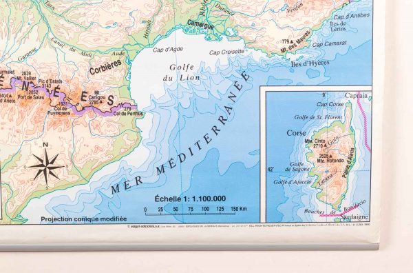 Artcession-Carte scolaire vintage France