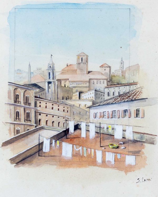 Artcession-Stanislas Lepri dessin aquarelle