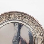 Artcession-assiettes vintage en métal argenté