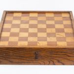 Artcession-coffret de jeu bois tric trac dames échecs