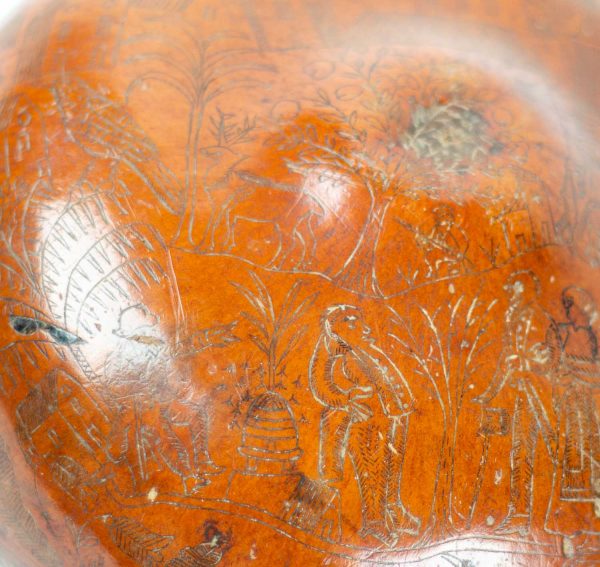 Artcession-Gourde corse gravée XIXe