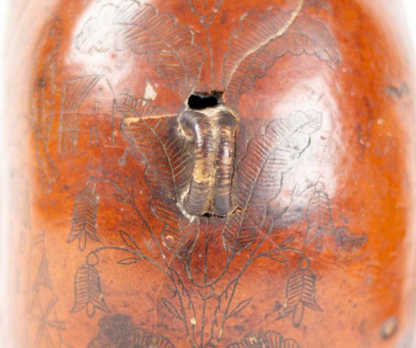 Artcession-Gourde corse gravée XIXe