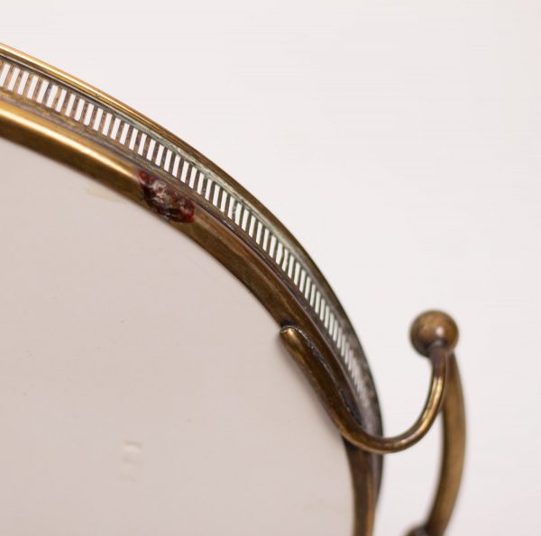 Artcession-Plateau style Louis XVI porcelaine fleurs