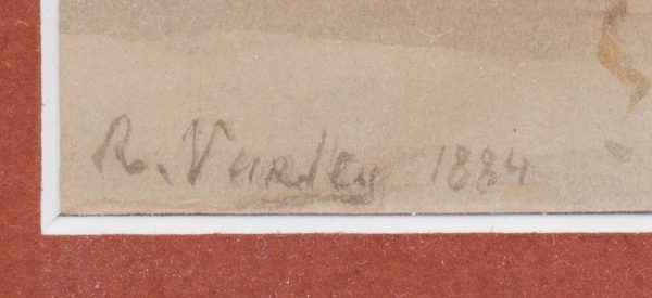 Artcession-tableau aquarelle port rouge 3