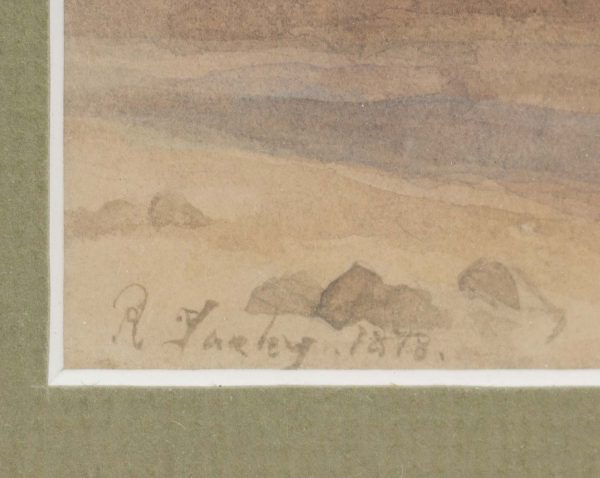 Artcession-tableau aquarelle port vert 2