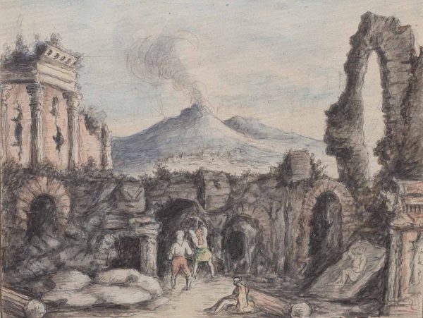 artcession aquarelle pompei